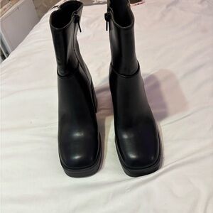 & Other Stories Black Ankle Booties